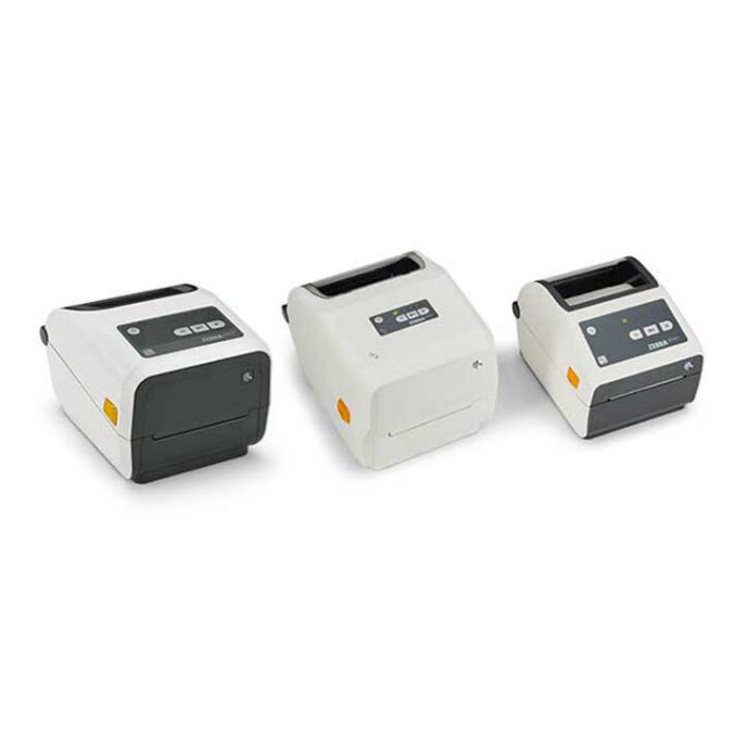 ZEBRA ZD421D-HC, ZD421C-HC, ZD421T-HC Healthcare Desktop Printers Facing Right